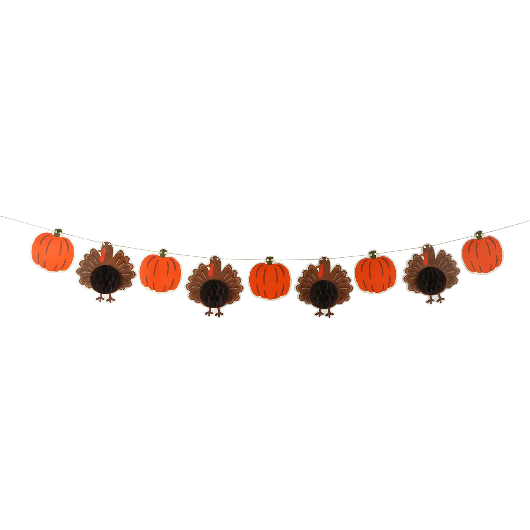 6ft. Thanksgiving Honeycomb Turkey Paper Banner by Celebrate It™