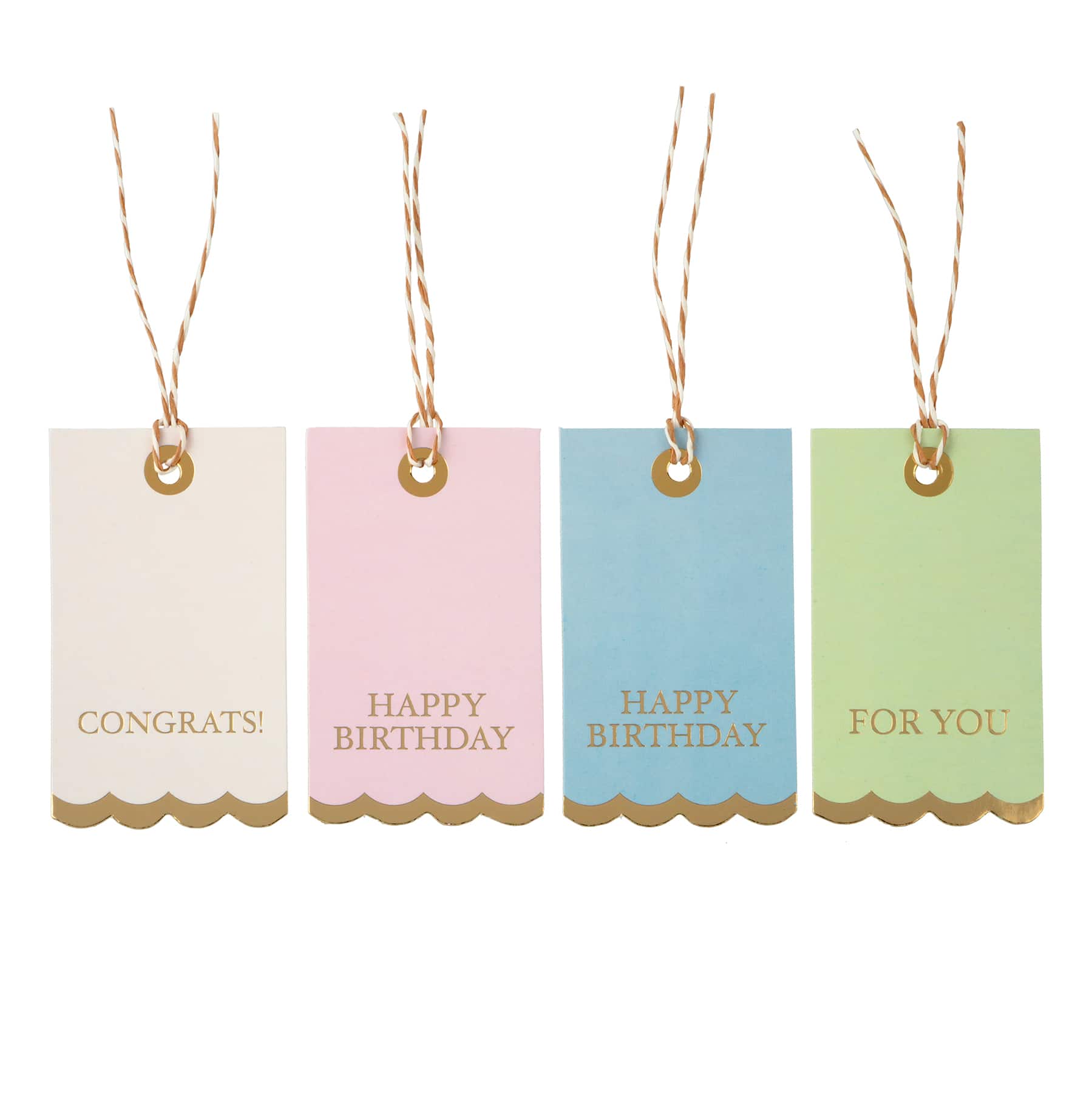 Pastel Scalloped Gift Tags, 12ct. by Celebrate It™