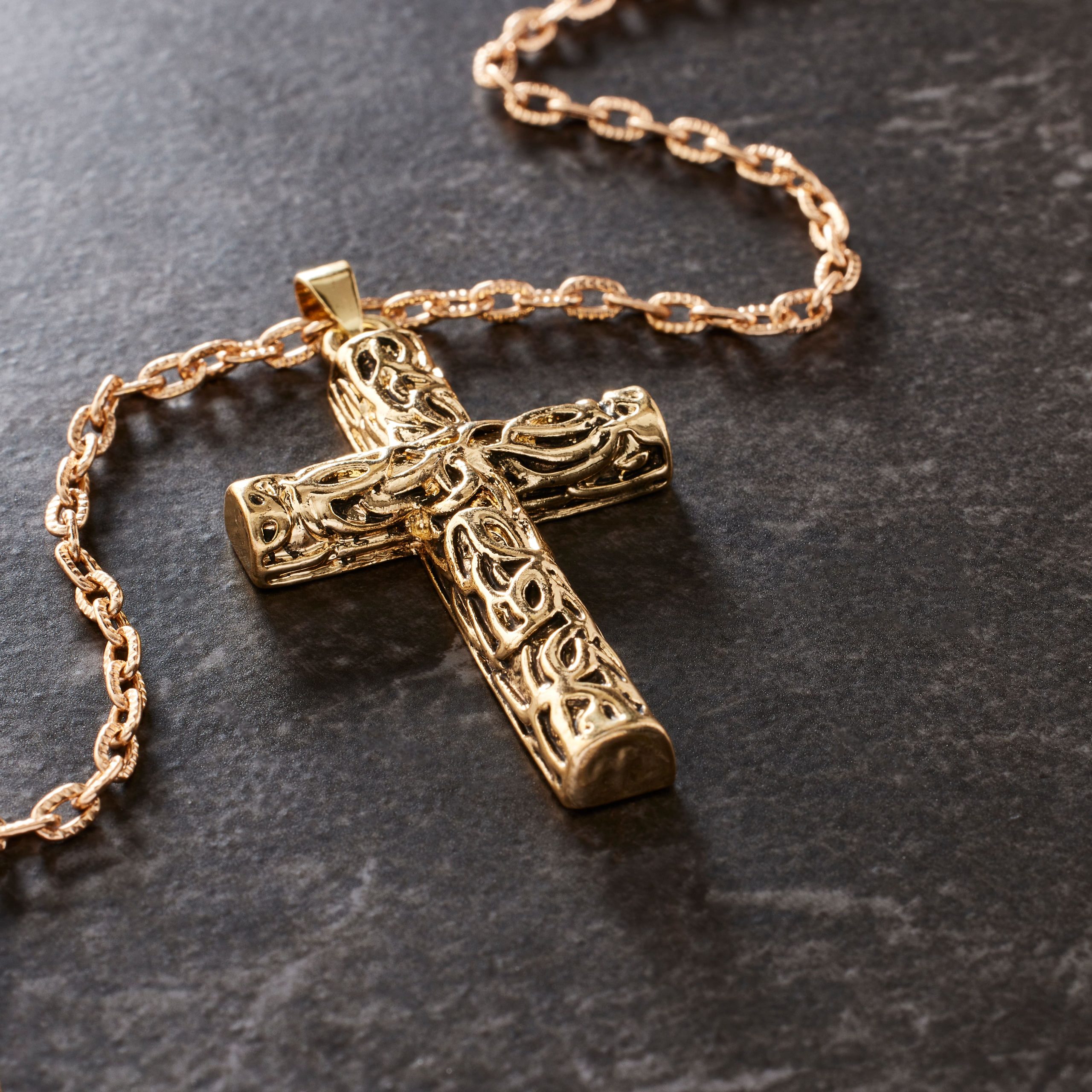 Antique Gold Filigree Cross Pendant by Bead Landing™ - Image 2