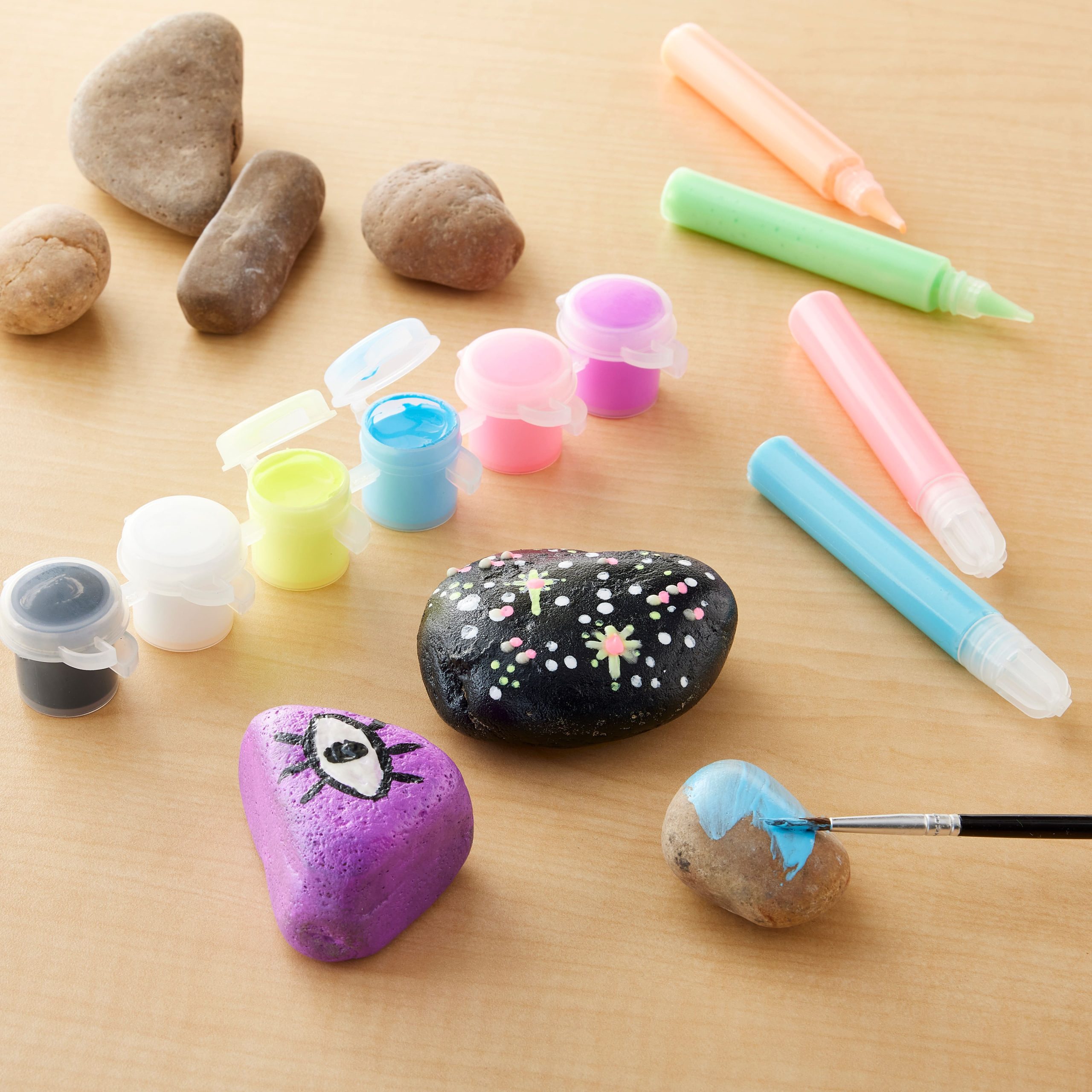 Faber-Castell® Glow in the Dark Rock Painting Kit - Image 2
