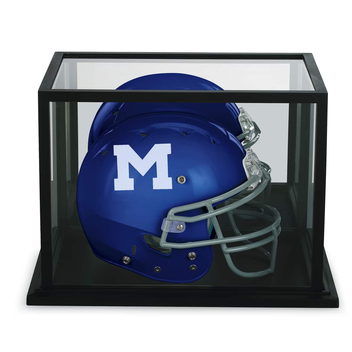 Black Football Helmet Display Case with Mirror Back by Studio Décor® - Image 3