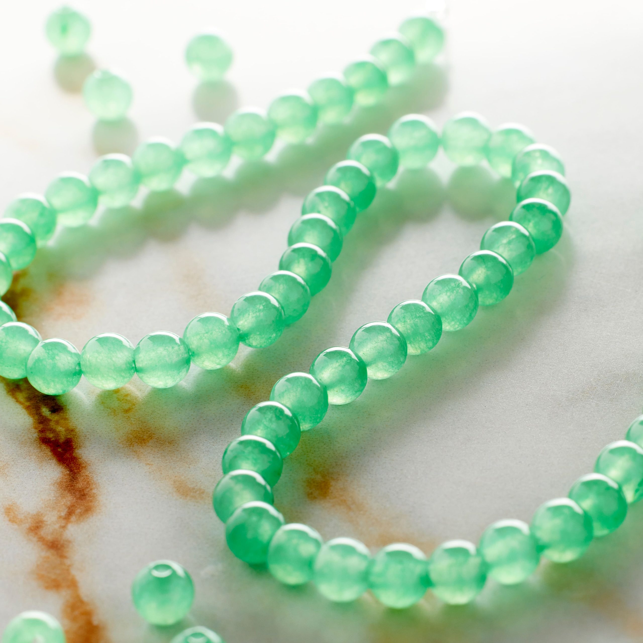 Green Aventurine Round Beads, 4mm by Bead Landing™ - Image 2