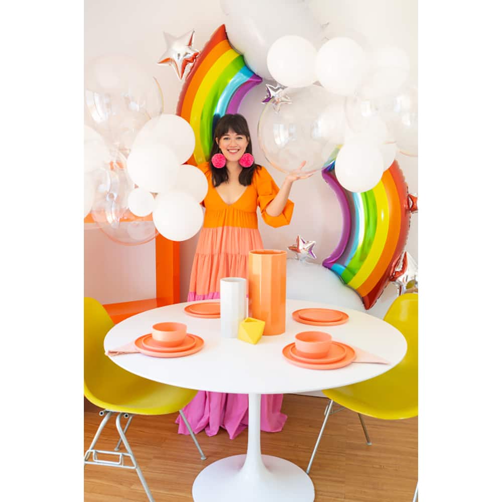 AirLoonz® 52" Rainbow Foil Balloon - Image 3